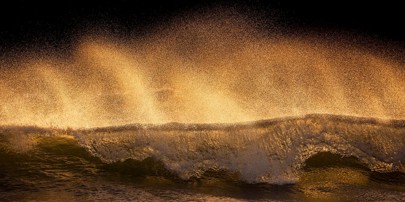 Vlies Fototapete | Golden Wave | Größe 200 x 100 cm