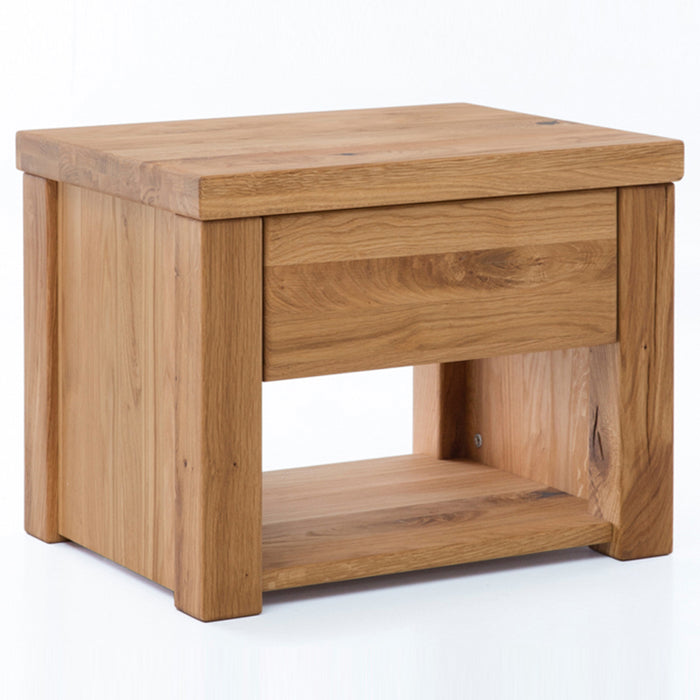 WOODLIVE | Timber | Nachttisch | Massivholz | Wildeiche | Natur
