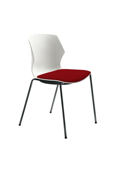 Mayer | Stapelstuhl 2511 | Rot | Gestell Anthrazit