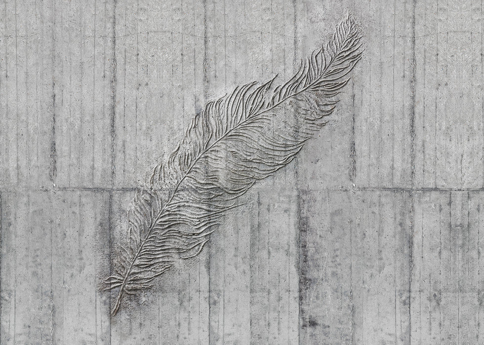Komar | Vlies Fototapete | Concrete Feather  | Größe 350 x 250 cm