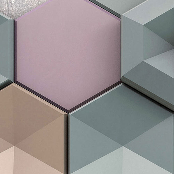 Vlies Fototapete | Hexagon | Größe 100 x 280 cm