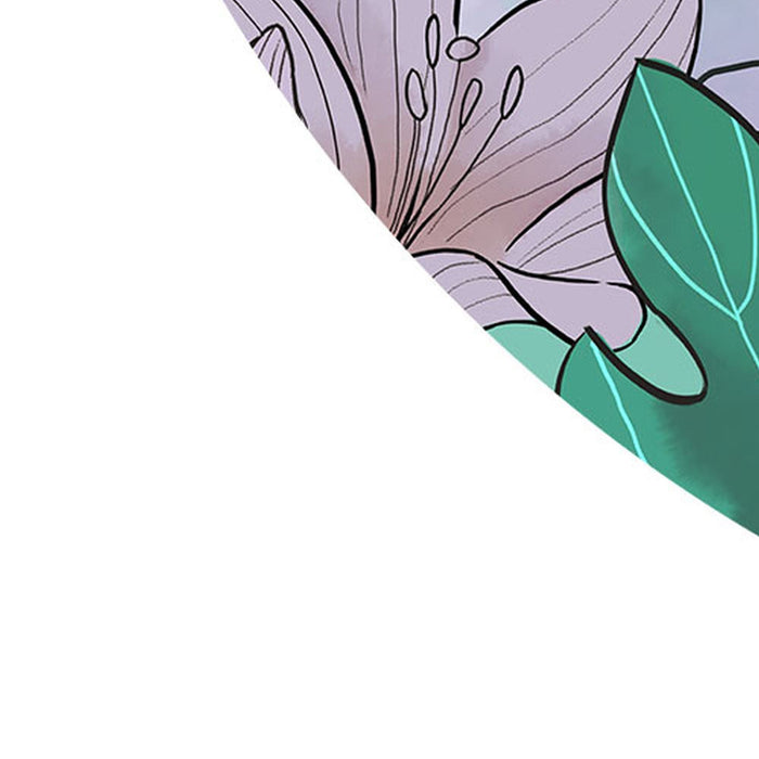 Selbstklebende Vlies Fototapete/Wandtattoo | Jasmin Elegant MInt  | Größe 125 x 125 cm