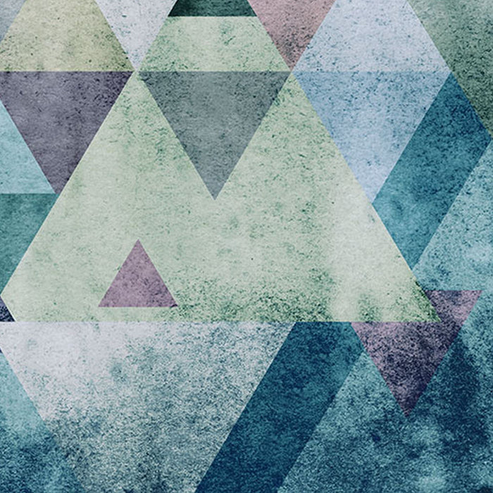 Vlies Fototapete | Triangles Blue | Größe 400 x 250 cm