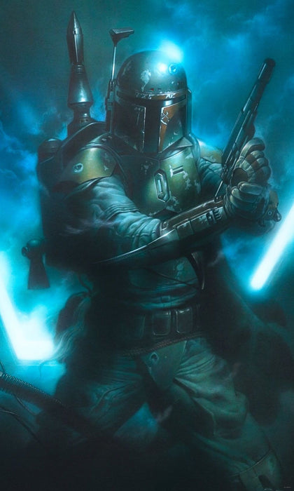 Vlies Fototapete | Star Wars Classic Bounty Hunter | Größe 150 x 280 cm