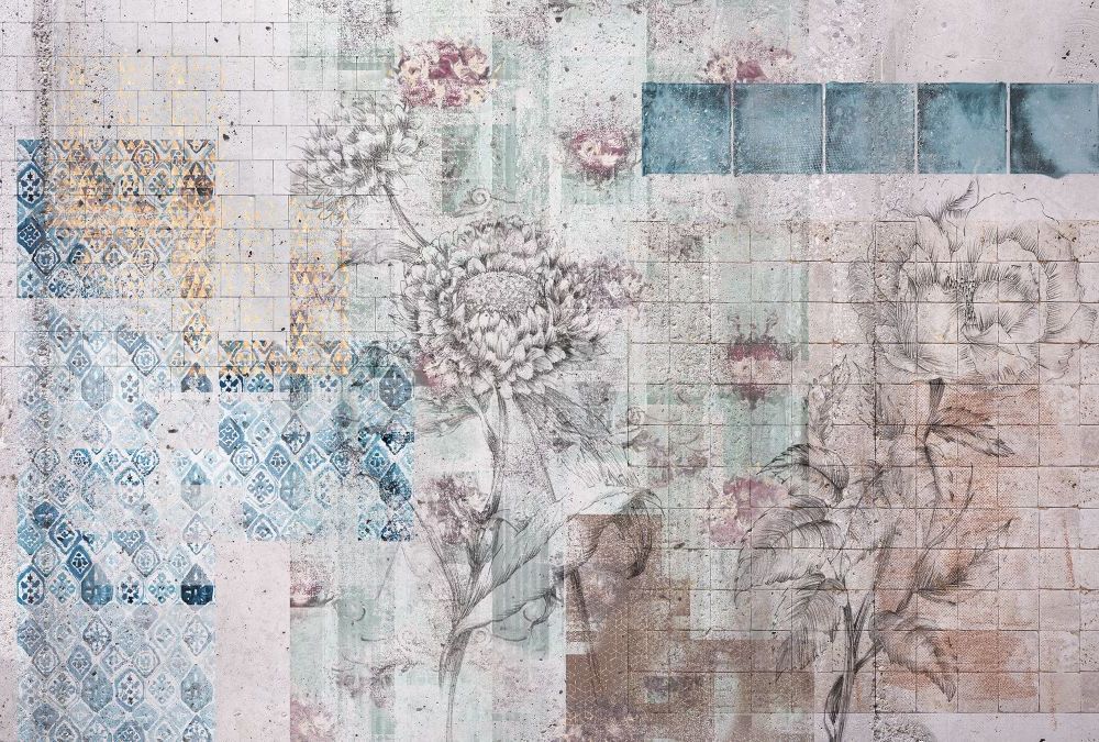 Vlies Fototapete | Patches  | Größe 400 x 260 cm