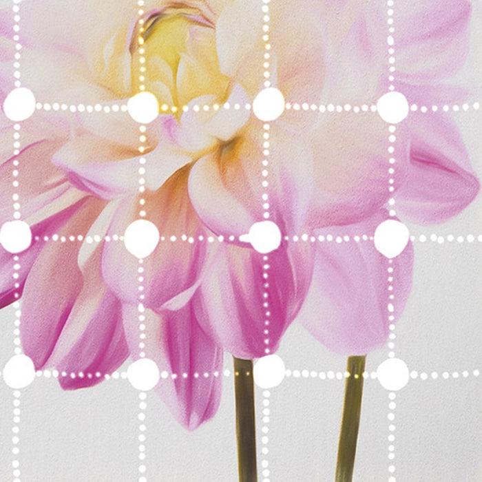 Vlies Fototapete | Flowers & Dots | Größe 200 x 250 cm