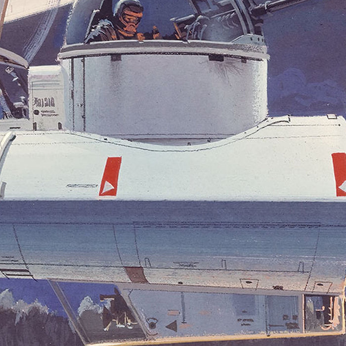 Vlies Fototapete | Star Wars Classic RMQ Yavin Y|Wing | Größe 500 x 250 cm