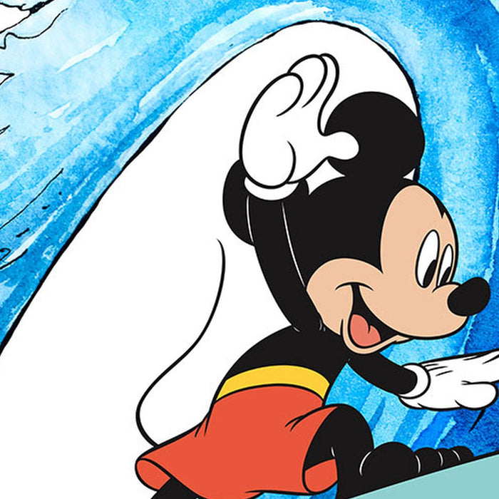 Vlies Fototapete | Mickey Surfing | Größe 300 x 280 cm