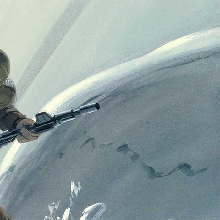 Vlies Fototapete | Star Wars Classic RMQ Hoth Battle Ground | Größe 500 x 250 cm