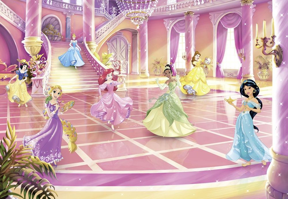 Papier Fototapete | Princess Glitzerparty | Größe 368 x 254 cm