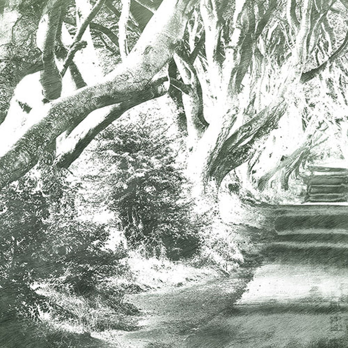 Vlies Fototapete | Alley Graphite | Größe 200 x 250 cm