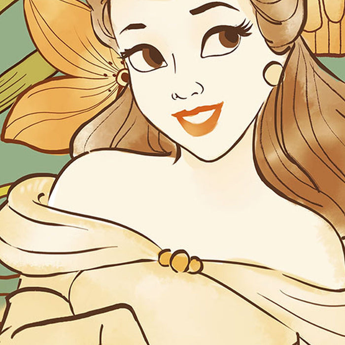 Selbstklebende Vlies Fototapete/Wandtattoo | Belle Spirit of Autumn | Größe 125 x 125 cm