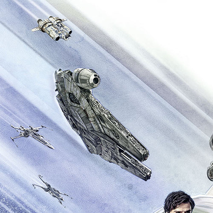 Papier Fototapete | STAR WARS EP9 Movie Poster Wide | Größe 368 x 254 cm