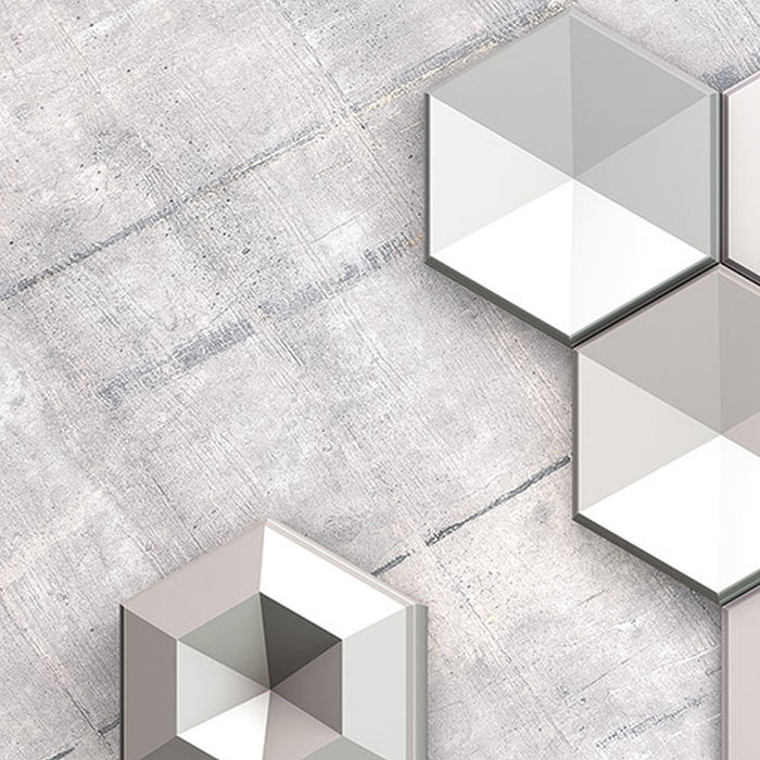 Vlies Fototapete | Hexagon Concrete | Größe 400 x 250 cm