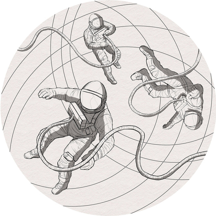 Selbstklebende Vlies Fototapete/Wandtattoo | Weltraum | Größe 125 x 125 cm