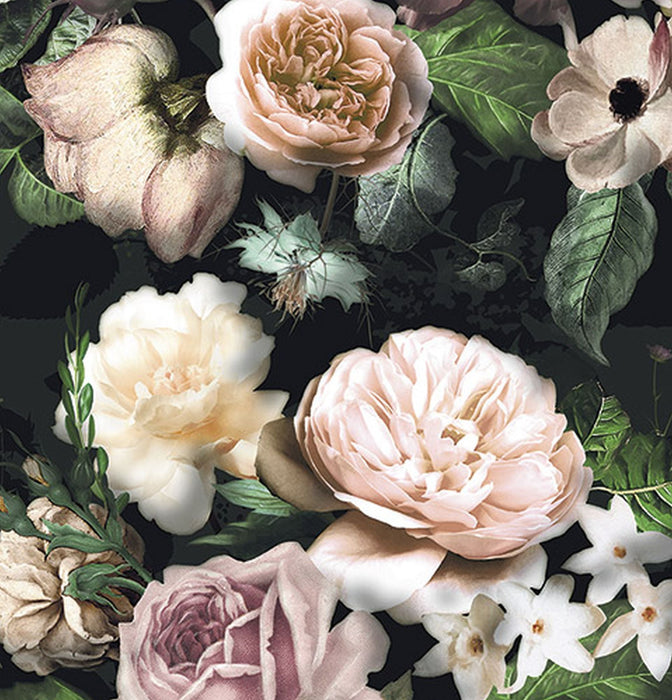 Vlies Fototapete | Victoria Black Panel | Größe 100 x 250 cm