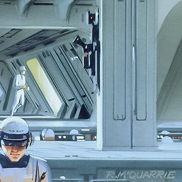 Vlies Fototapete | Star Wars Classic RMQ Stardestroyer Deck | Größe 500 x 250 cm