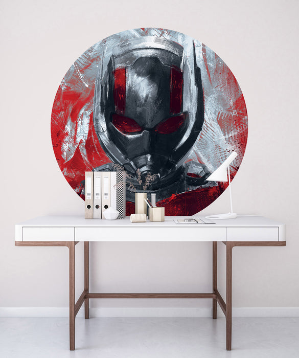 Komar | Selbstklebende Vlies Fototapete/Wandtattoo | Avengers Painting Ant|Man | Größe 125 x 125 cm