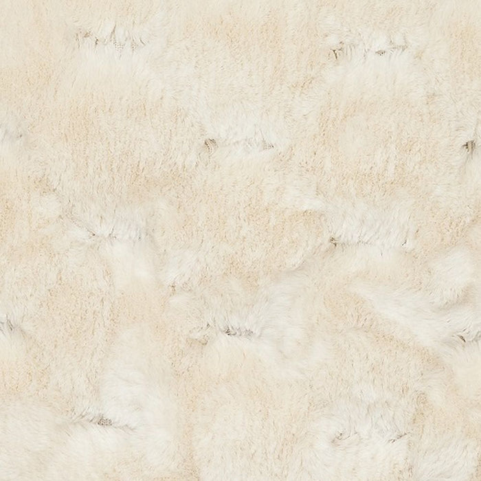 Star Home | Webpelz Rhombus Kissen | creme | 45 x 45 cm | mit Füllung