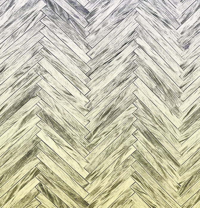 Vlies Fototapete | Herringbone Yellow Panel | Größe 100 x 250 cm