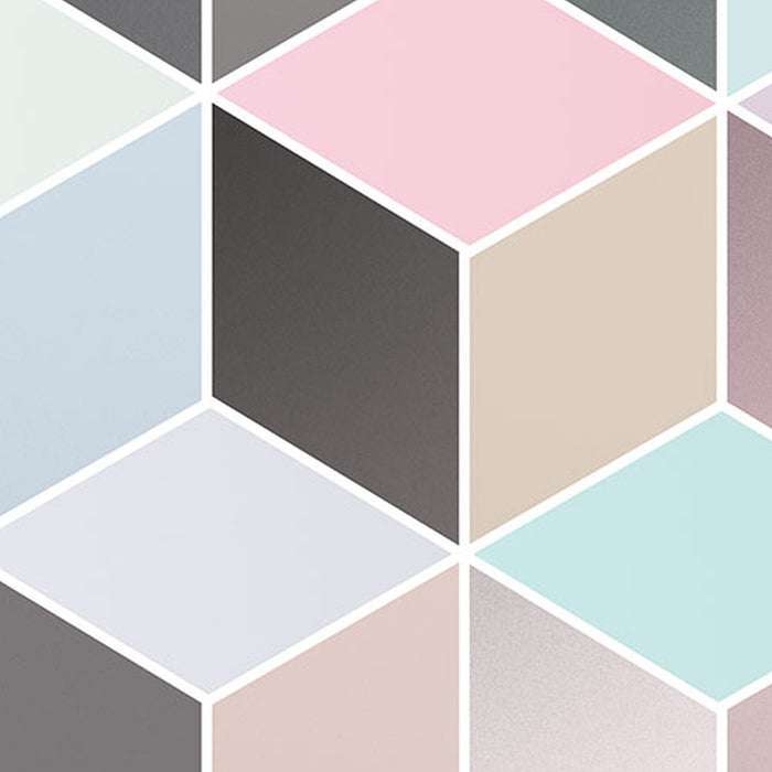 Vlies Fototapete | Cubes Pastel | Größe 200 x 250 cm