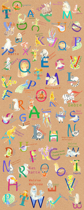 Vlies Fototapete | Animals A|Z Panel | Größe 100 x 250 cm