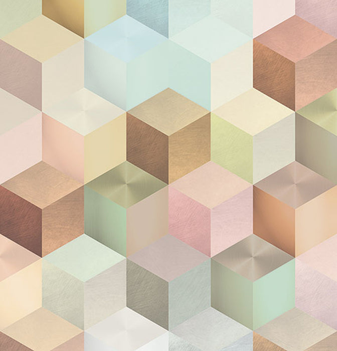 Vlies Fototapete | Cubes Panel | Größe 100 x 250 cm