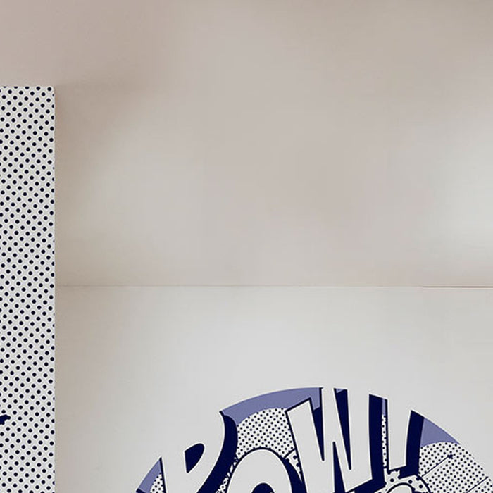 Komar | Selbstklebende Vlies Fototapete/Wandtattoo | Captian America Pow | Größe 125 x 125 cm