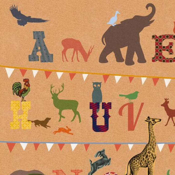 Vlies Fototapete | T wie Tiger | Größe 250 x 250 cm