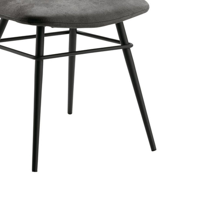 Naber | Felice 1WS | Stuhl Küchenstuhl | Gestell schwarz | Bezug dunkelgrau