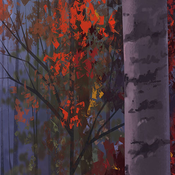 Vlies Fototapete | Frozen Autumn Glade | Größe 400 x 280 cm