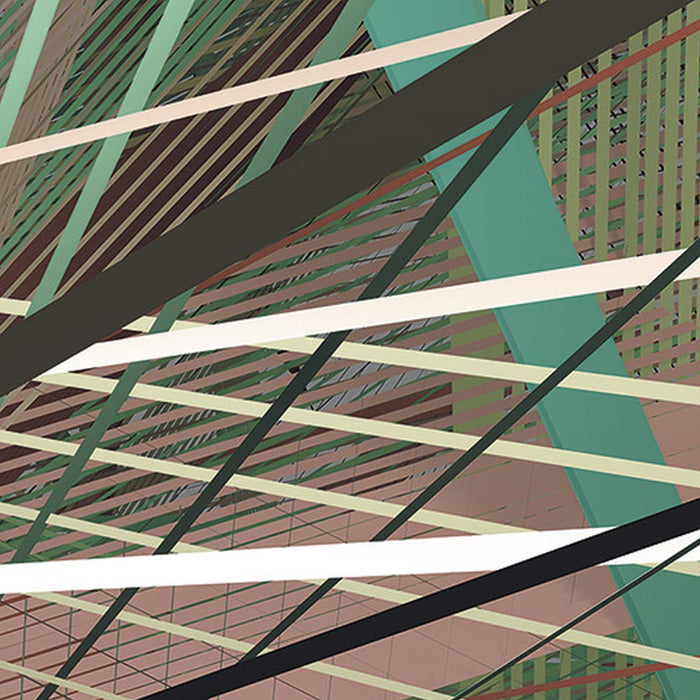 Vlies Fototapete | Space Grid Autumn | Größe 400 x 250 cm