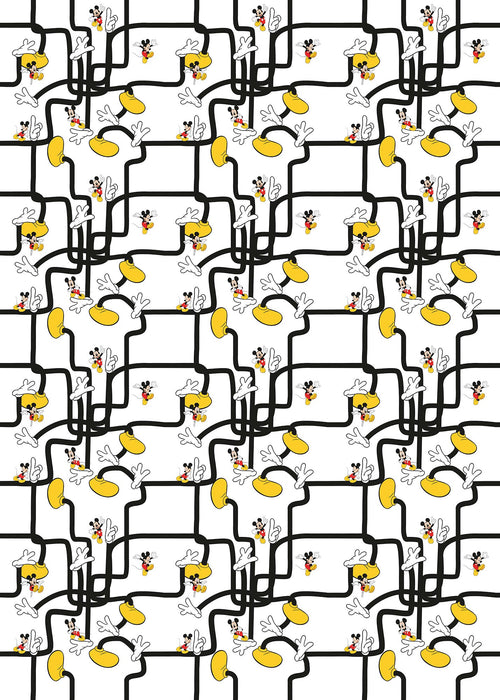 Vlies Fototapete | Mickey Mouse Foot Labyrinth | Größe 200 x 280 cm