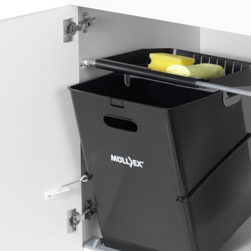Naber | Müllex Single 35 Abfallsammler für Schwenktechnik schwarz