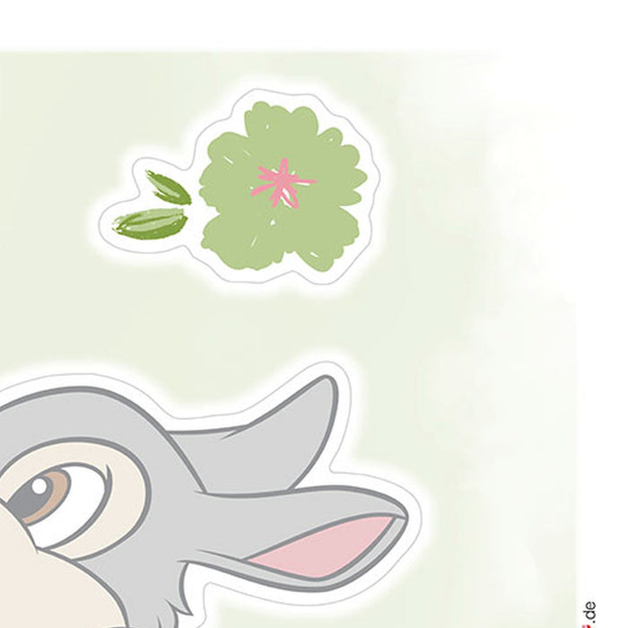 Komar | Wandtattoo | Thumper in the Garden  | Größe 50 x 70 cm