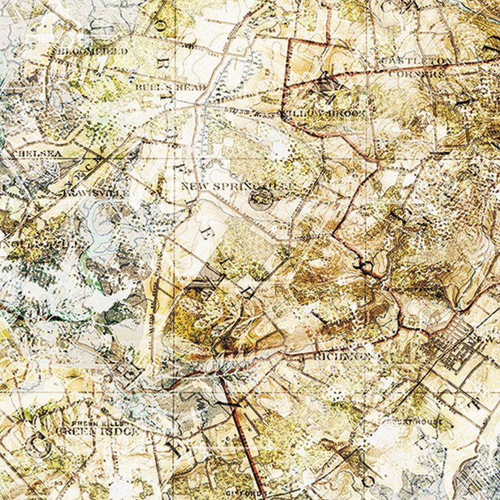 Vlies Fototapete | Mix Map | Größe 200 x 250 cm