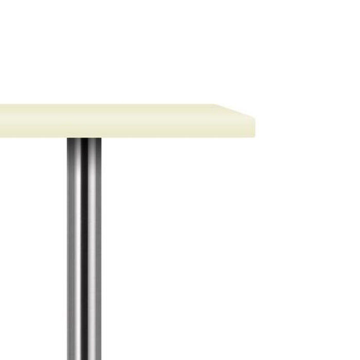 Trampolo 1 rund | Stützfuß | edelstahlfarbig | H 920 - 1100 mm