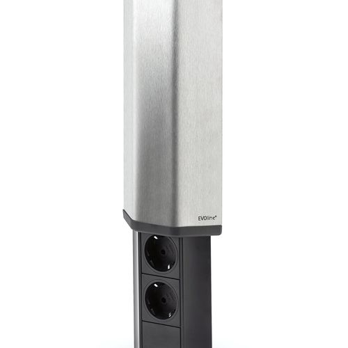 Evoline® V-Port-USB | Aufbausteckdosenelement | Edelstahl