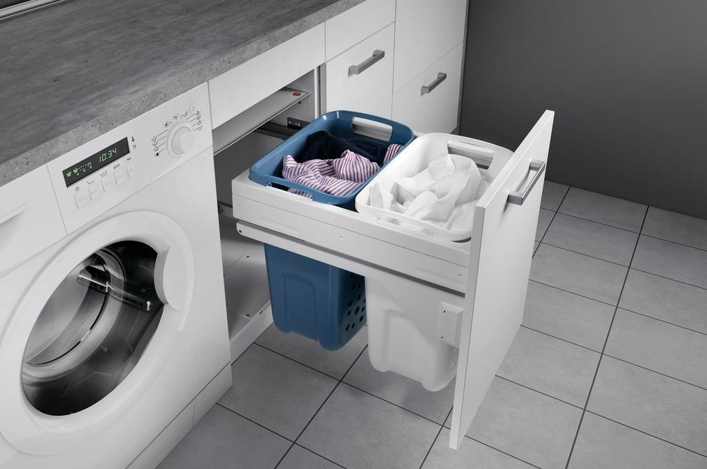 Tidy Wäschebehälterauszug 450 | Schrankausstattung | weiß/hellblau