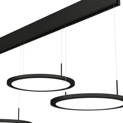 Naber | Plate 3 LED Pendelleuchte schwarz matt
