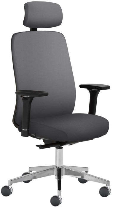 Mayer | Drehstuhl 2229 | Grau | Gestell Aluminium poliert