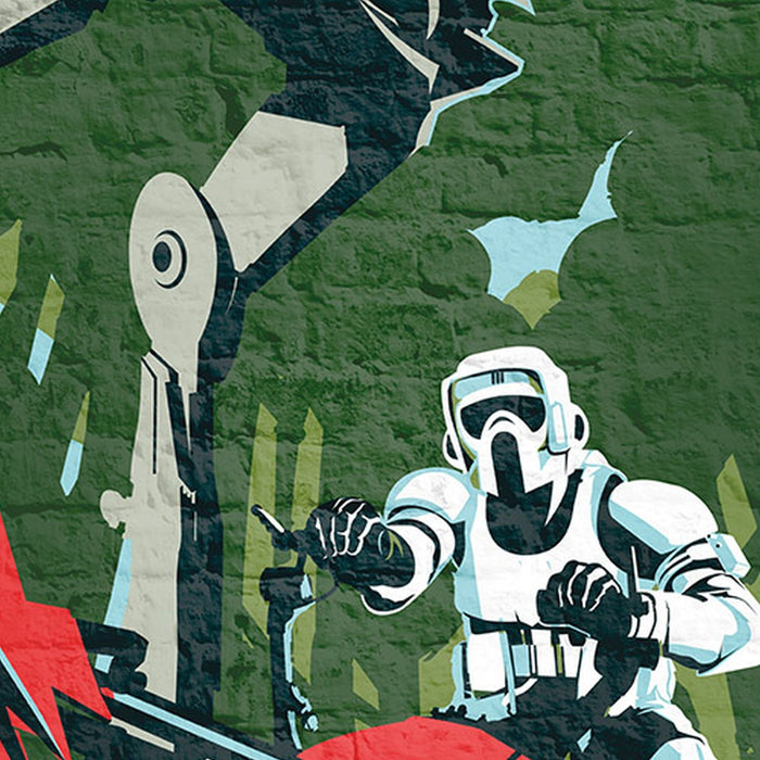 Vlies Fototapete | Star Wars Classic Concrete Endor | Größe 200 x 280 cm