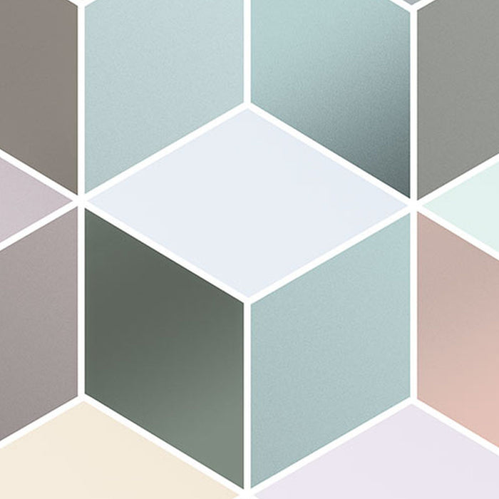 Vlies Fototapete | Cubes Pastel | Größe 200 x 250 cm