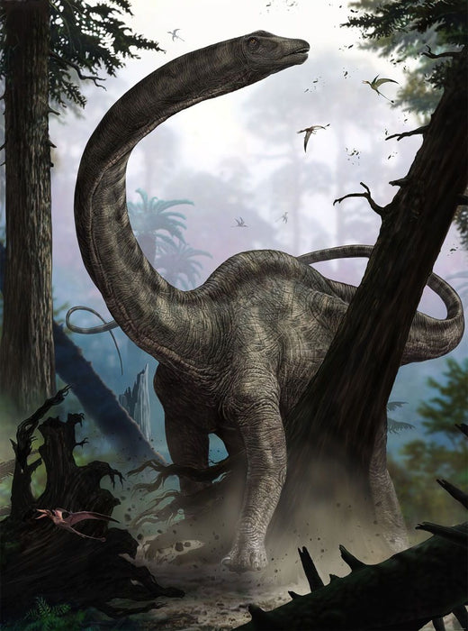 Komar | Vlies Fototapete | Rebbachisaurus | Größe 184 x 248 cm