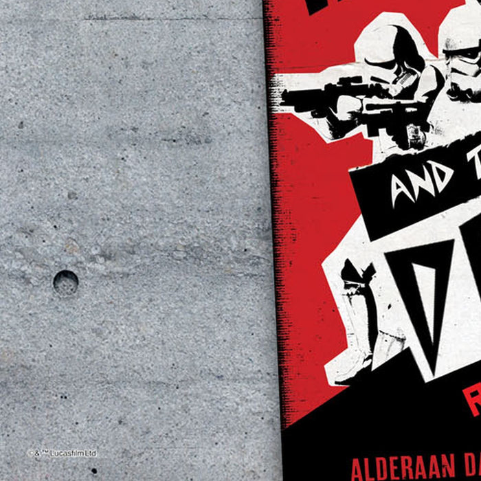 Vlies Fototapete | Star Wars Rock On Wall | Größe 120 x 200 cm