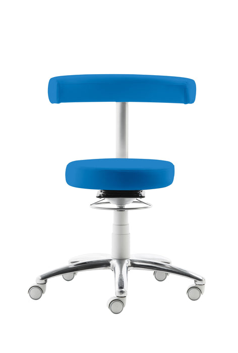 Mayer | Funktionsdrehstuhl 1280 | Blau | Gestell Lichtgrau/Aluminium poliert