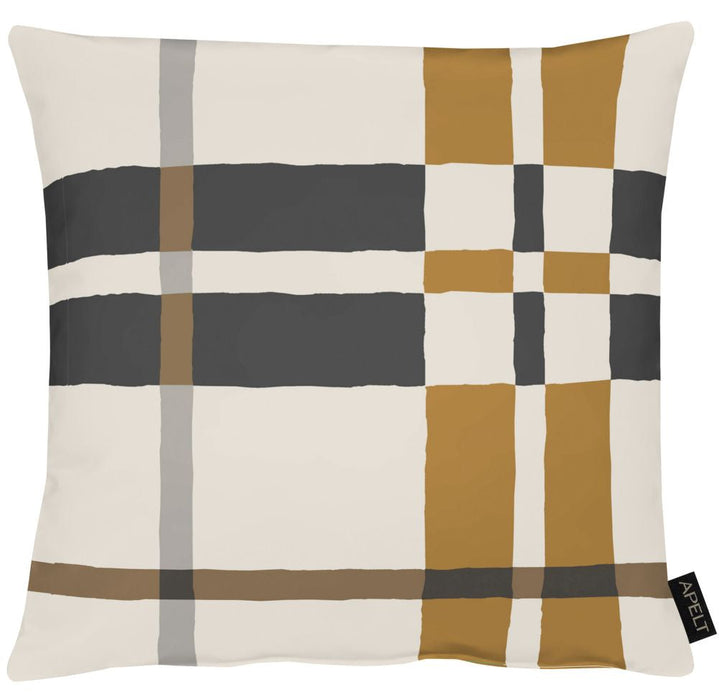 Apelt | Ray | Kissenhülle | 46x46 | schwarz/weiß/braun