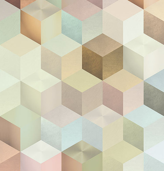 Vlies Fototapete | Cubes Panel | Größe 100 x 250 cm