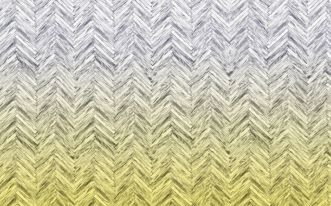 Vlies Fototapete | Herringbone Yellow | Größe 400 x 250 cm