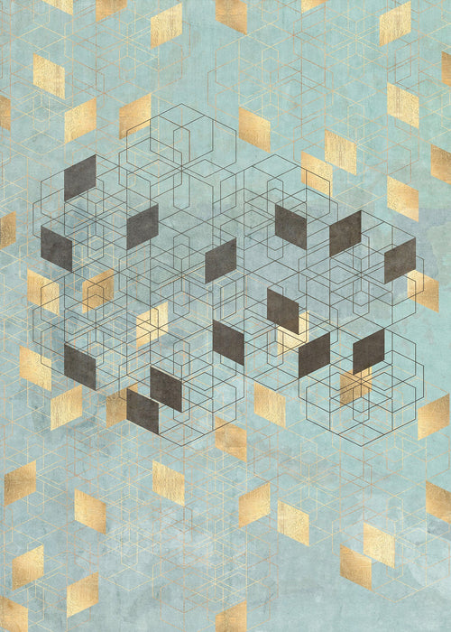 Vlies Fototapete | Plaqué Or | Größe 200 x 280 cm